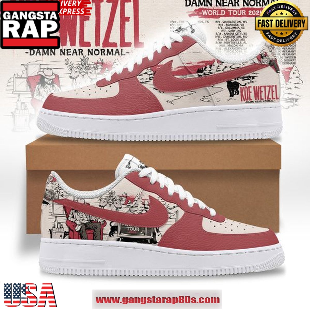 Koe Wetzel Limited Edition Air Force 1 Sneakers Shoes Koe Wetzel Limited Edition Air Force 1 Sneakers Shoes