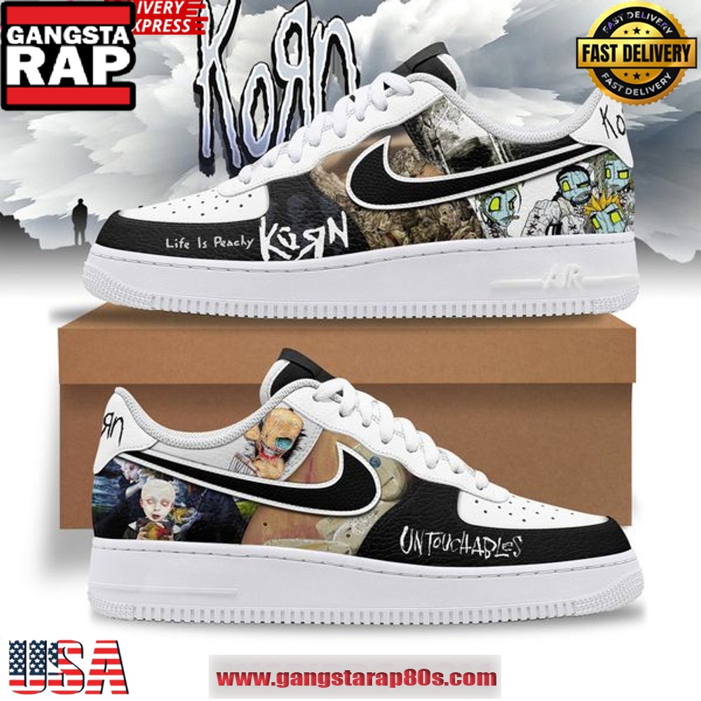 Korn Untouchables Limited Edition Air Force 1 Sneakers Shoes Korn Untouchables Limited Edition Air Force 1 Sneakers Shoes