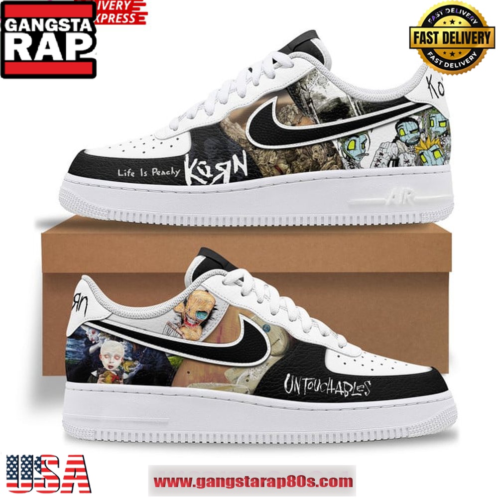 Korn Untouchables Limited Edition Air Force 1 Sneakers Shoes Korn Untouchables Limited Edition Air Force 1 Sneakers Shoes