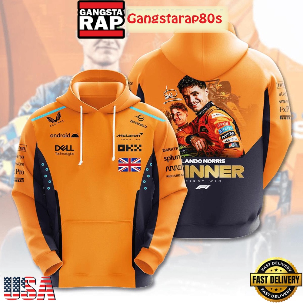 Lando Norris Mclaren Winner Unisex Hoodie Lando Norris Mclaren Winner Unisex Hoodie