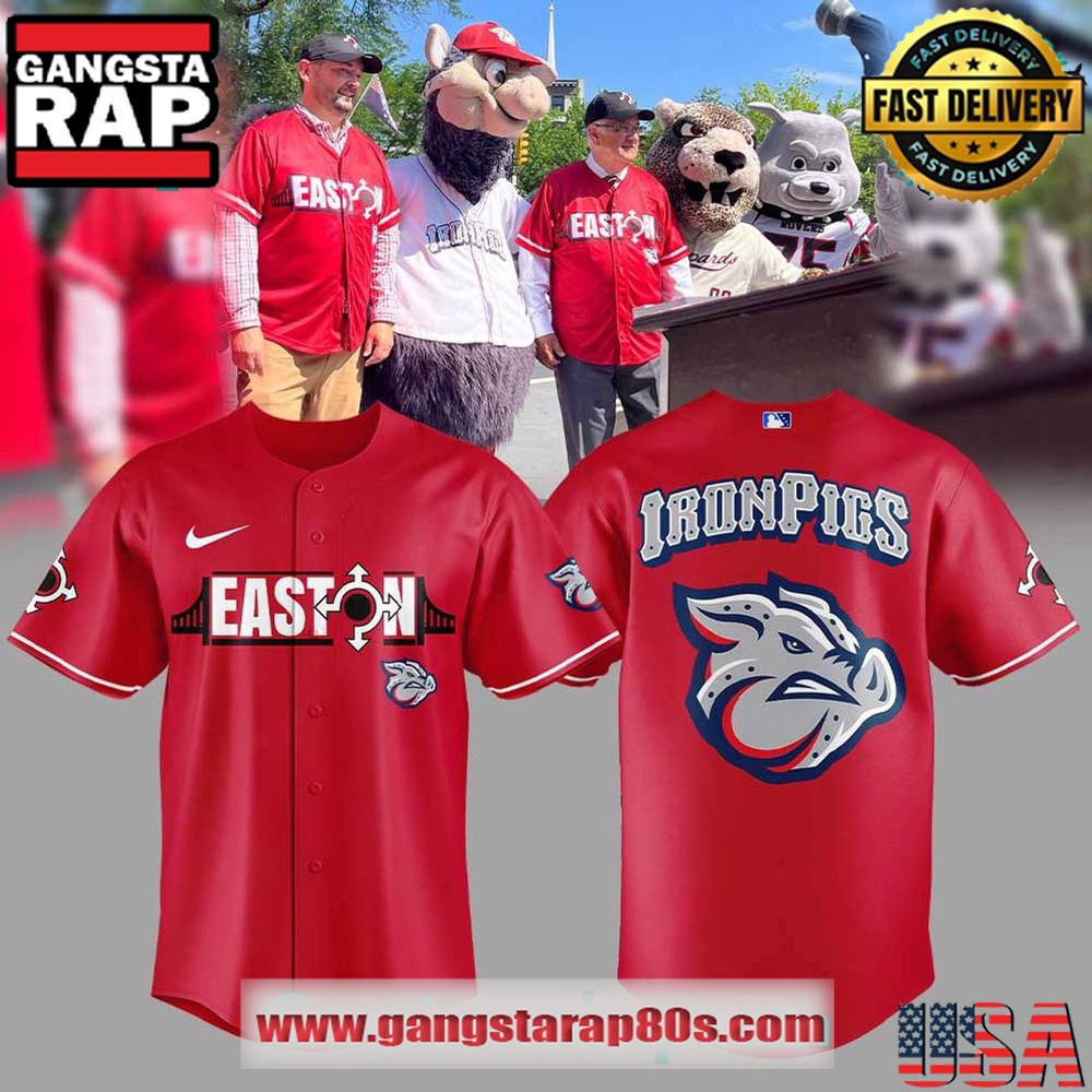 Lehigh Valley IronPigs Eastonthemed Special Baseball Jersey Shirt Lehigh Valley IronPigs Eastonthemed Special Baseball Jersey Shirt