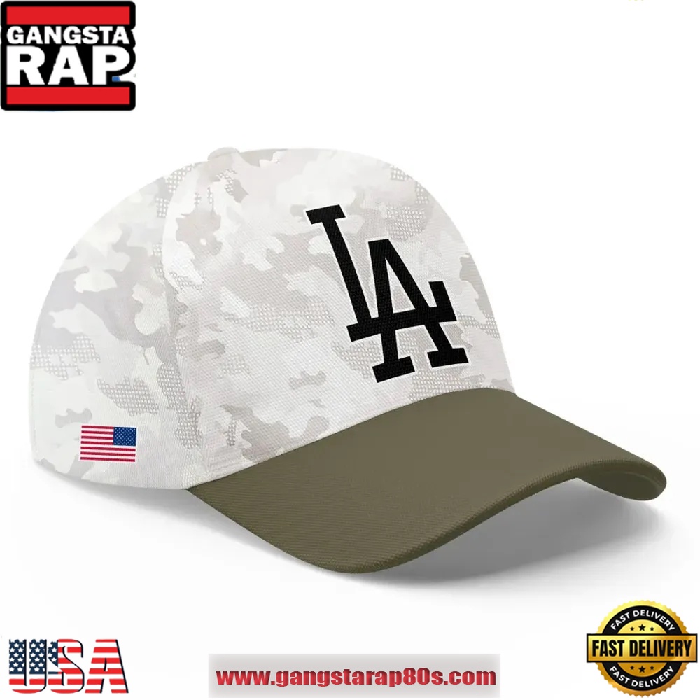 Los Angeles Dodgers 2025 MLB Armed Forces Day Special Classic Cap Hats