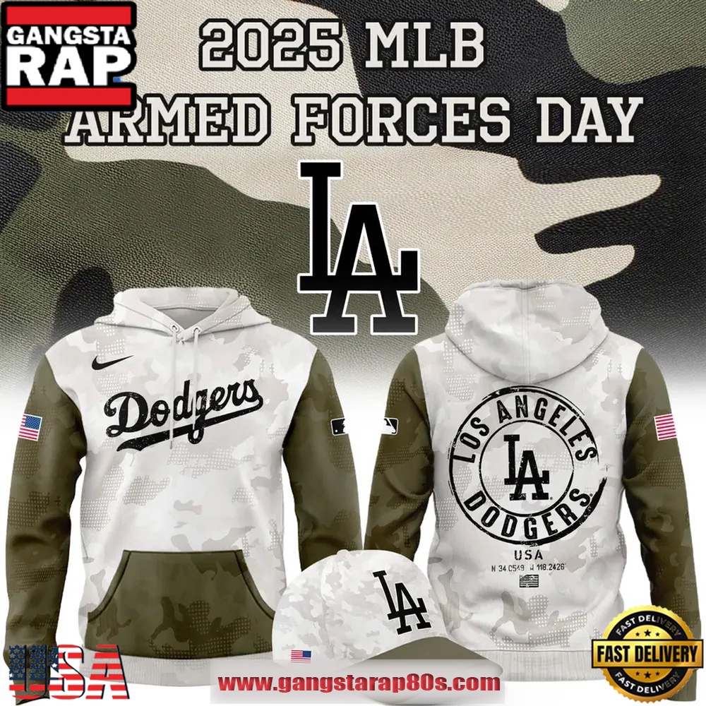 Los Angeles Dodgers 2025 MLB Armed Forces Day Special Hoodie Shirt