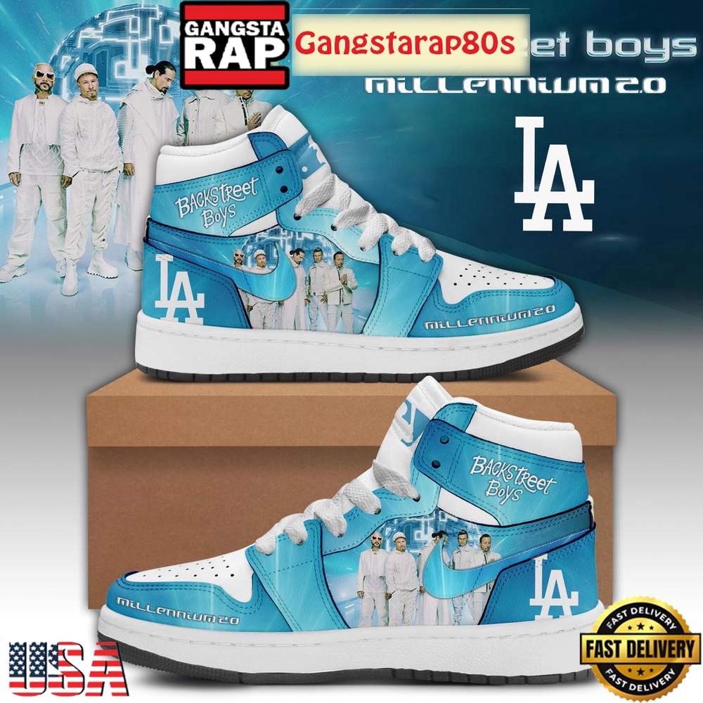 Los Angeles Dodgers x Backstreet Boys Millennium 2.0 Air Jordan 1 Shoes Running Sneakers