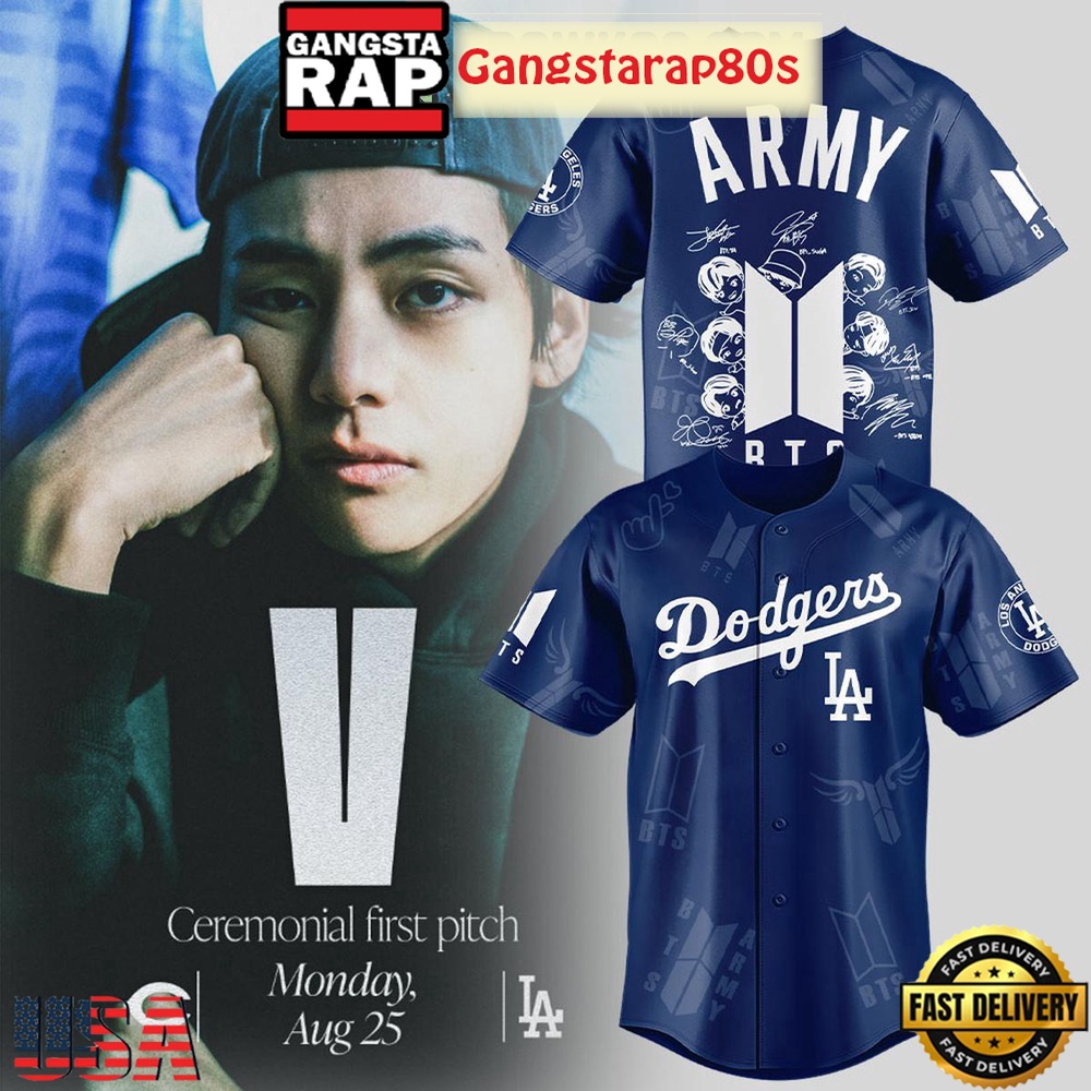 Los Angeles Dodgers x BTS Army Special Baseball Jersey