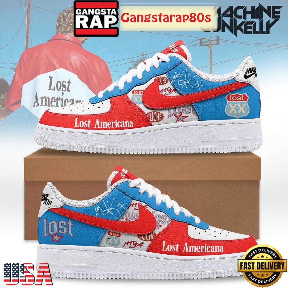 Machine Gun Kelly Lost Americana Air Force 1 Running Sneakers Shoes