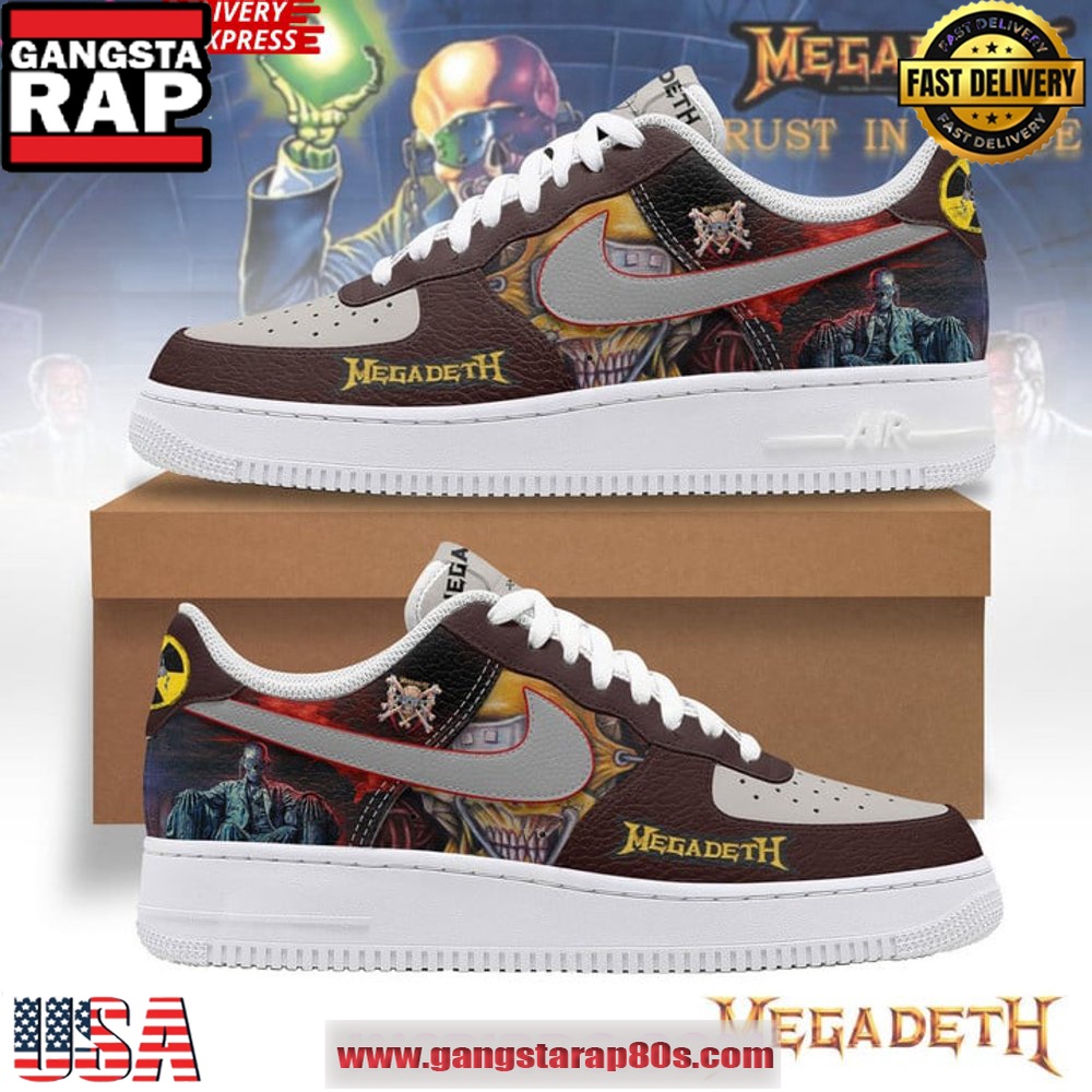 Megadeth Rust in Peace Limited Edition Air Force 1 Running Sneakers Shoes