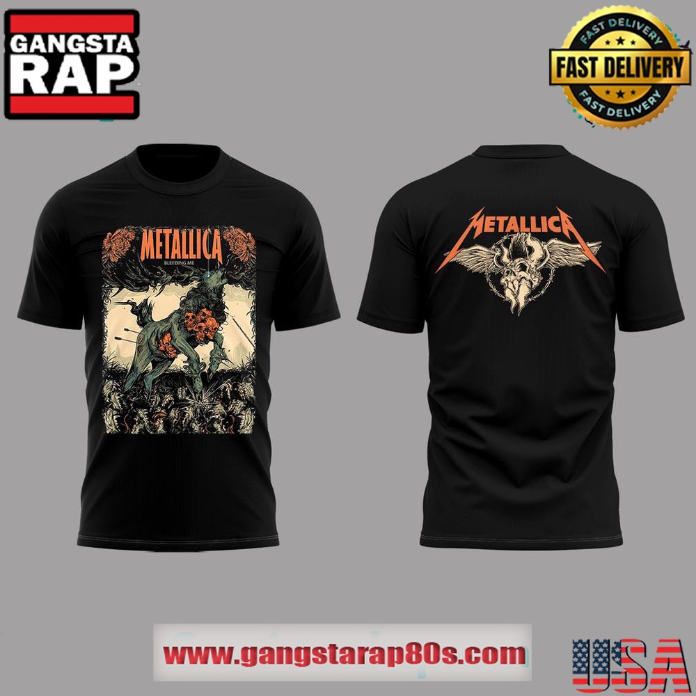 Metallica Bleeding Me Poster Limited Edition T Shirt