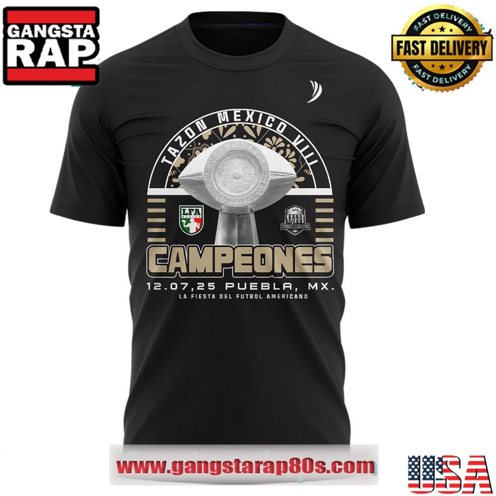 Mexicas LFA Campeones Tazon Mexico VIII T-Shirt Mexicas LFA Campeones Tazon Mexico VIII T-Shirt