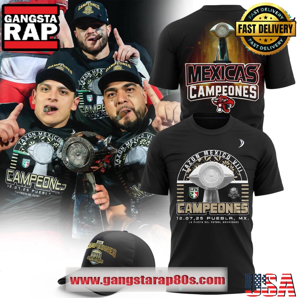 Mexicas LFA Campeones Tazon Mexico VIII T-Shirt Mexicas LFA Campeones Tazon Mexico VIII T-Shirt