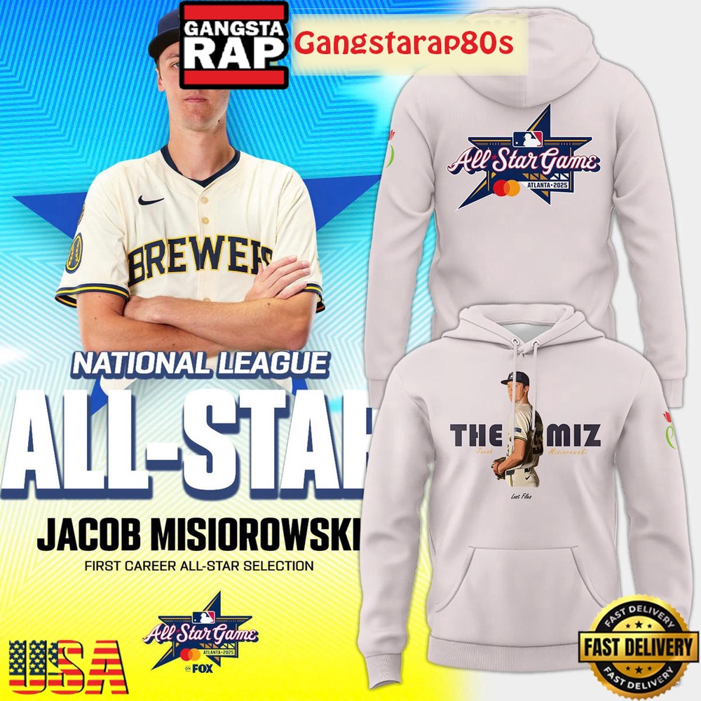 Milwaukee Brewers The Miz Jacob Misiorowski All Star Unisex Hoodie