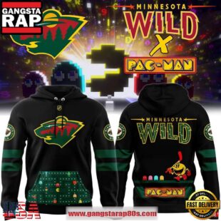 Minnesota Wild x Pac-Man Special Hoodie Shirt