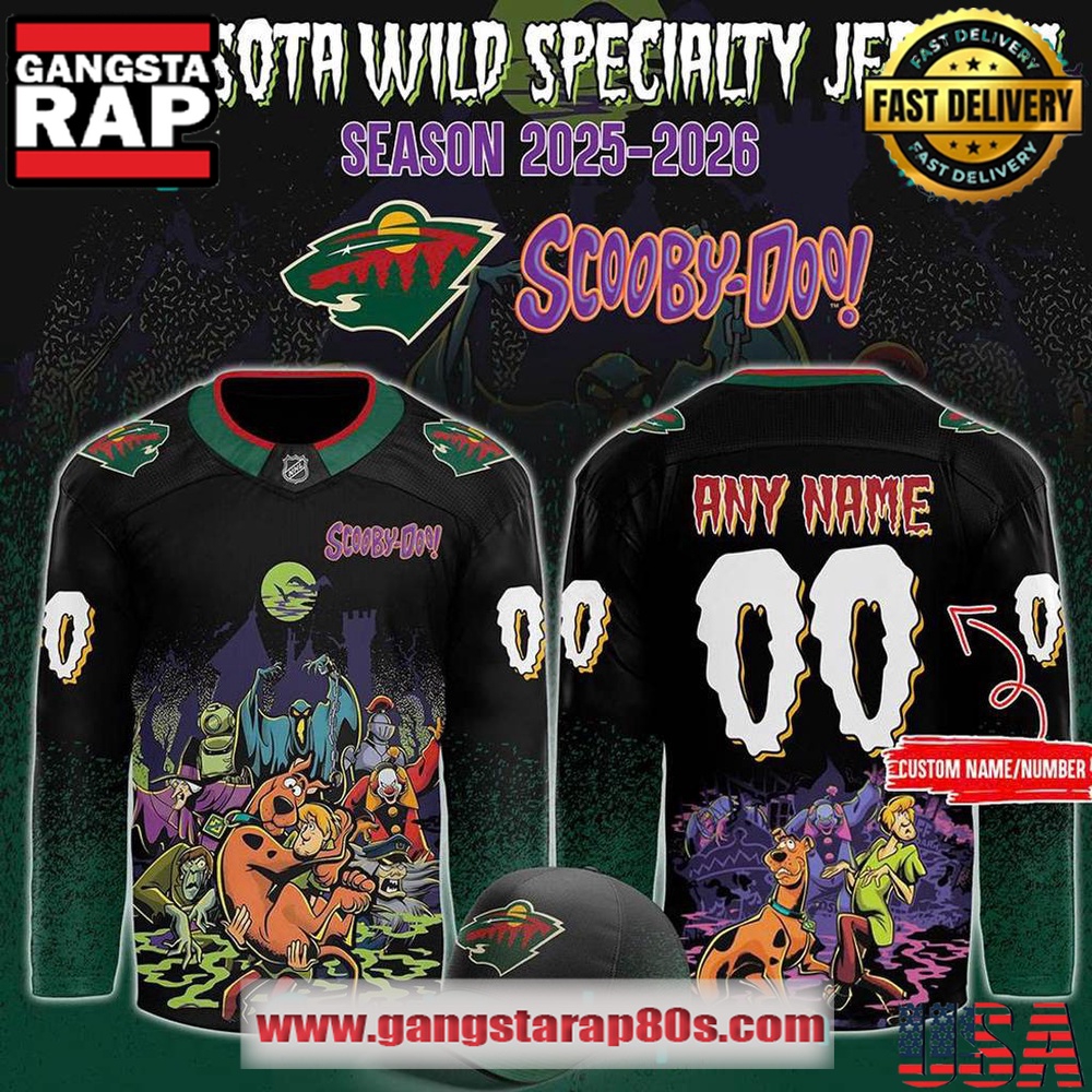 Minnesota Wild x Scooby-Doo Night 2025 Custom Hockey Jersey Minnesota Wild x Scooby-Doo Night 2025 Custom Hockey Jersey
