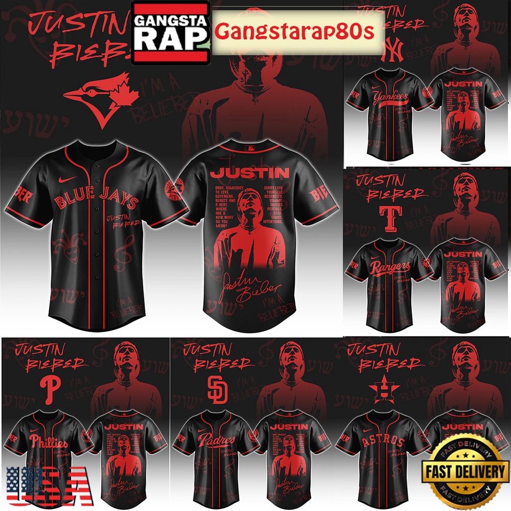 MLB All Team x Justin Bieber 2025 Special Baseball Jersey