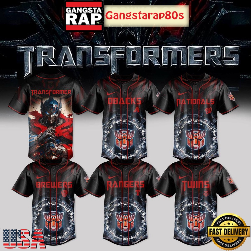 MLB All Teams x Optimus Pride Transformers 2025 Baseball Jersey