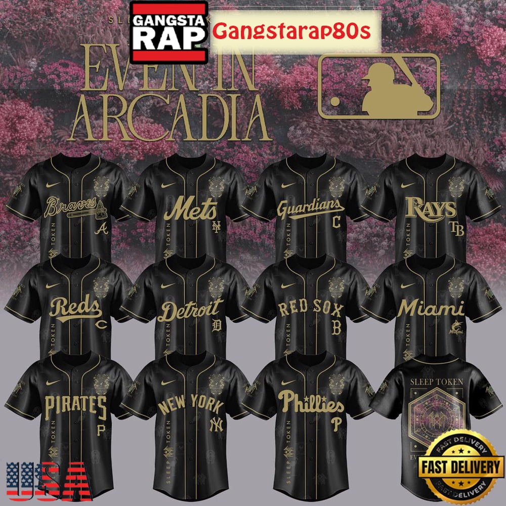 MLB All Teams x Sleep Token Even In Arcadia Tour 2025 Special Baseball Jersey