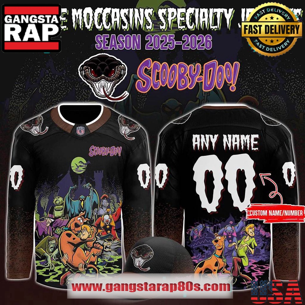 Monroe Moccasins x Scooby-Doo Night 2025 Custom Hockey Jersey