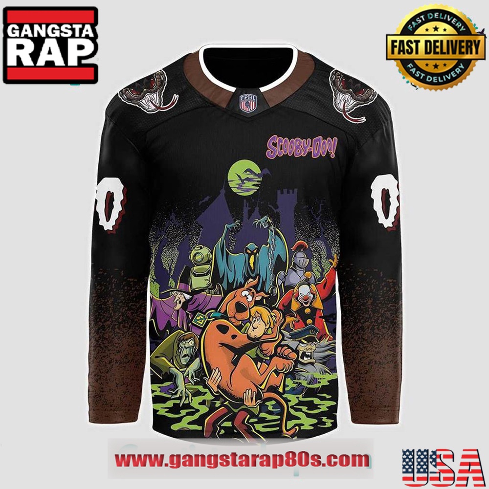 Monroe Moccasins x Scooby-Doo Night 2025 Custom Hockey Jersey