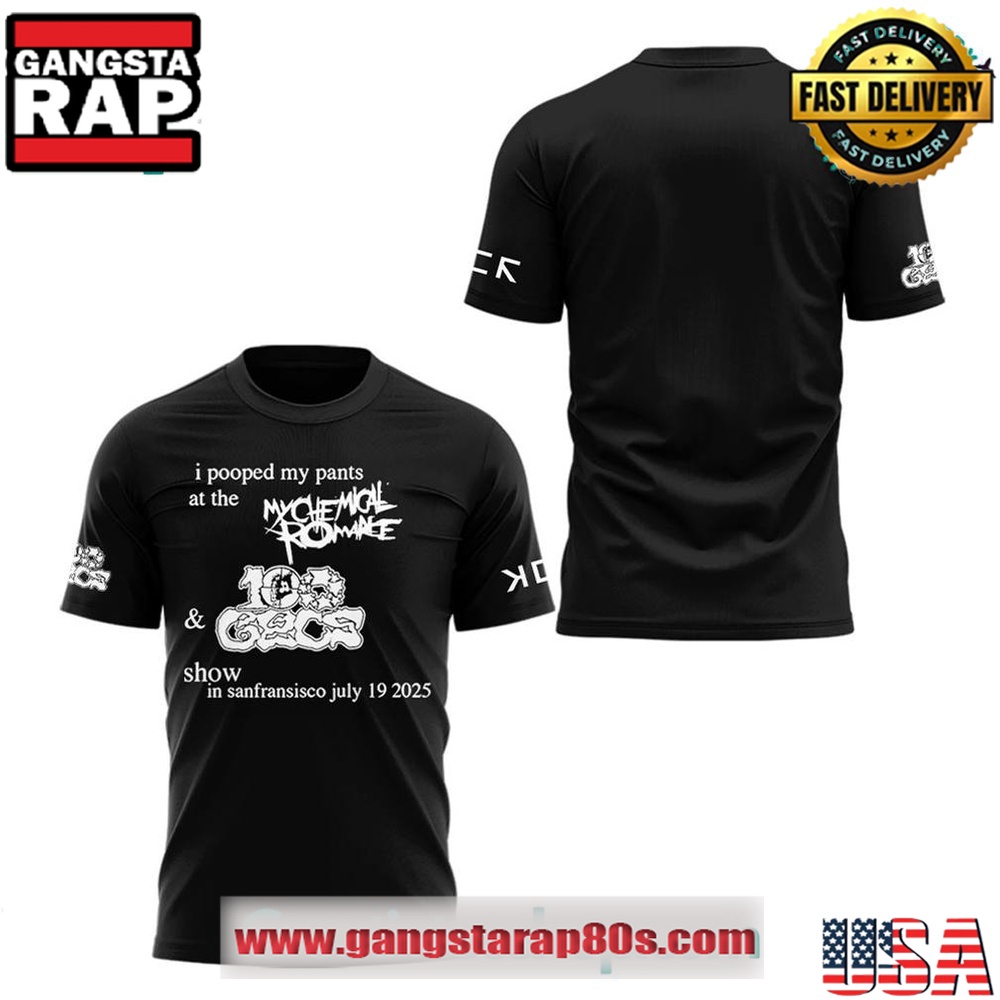 My Chemical Romance Tour 2025 Black T Shirt My Chemical Romance Tour 2025 Black T Shirt