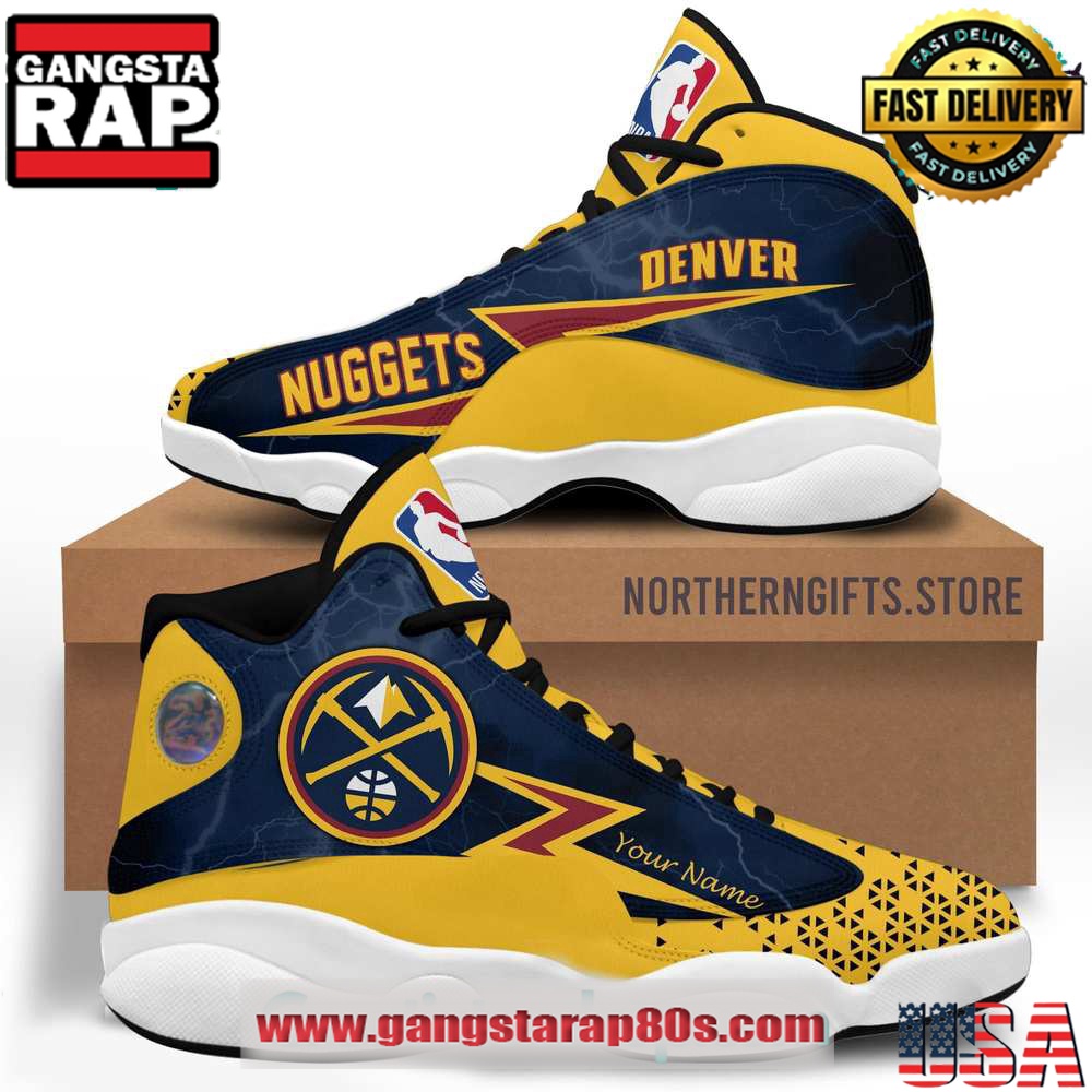 NBA Denver Nuggets Air Jordan 13 Sneakers Shoes
