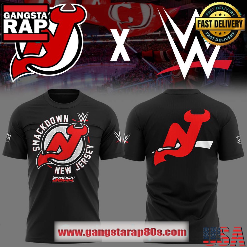 New Jersey Devils x WWE Limited Edition 3D Shirt
