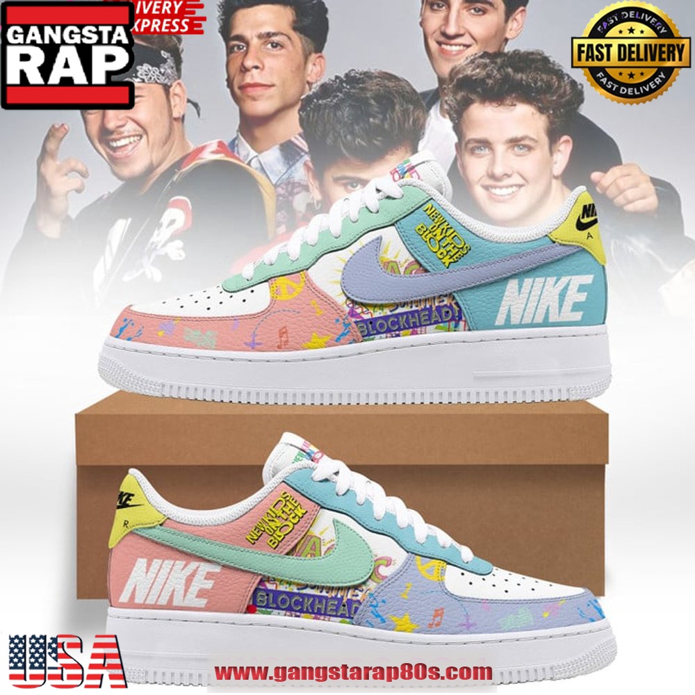 New Kids On The Block Limited Edition Air Force 1 Sneakers Shoes