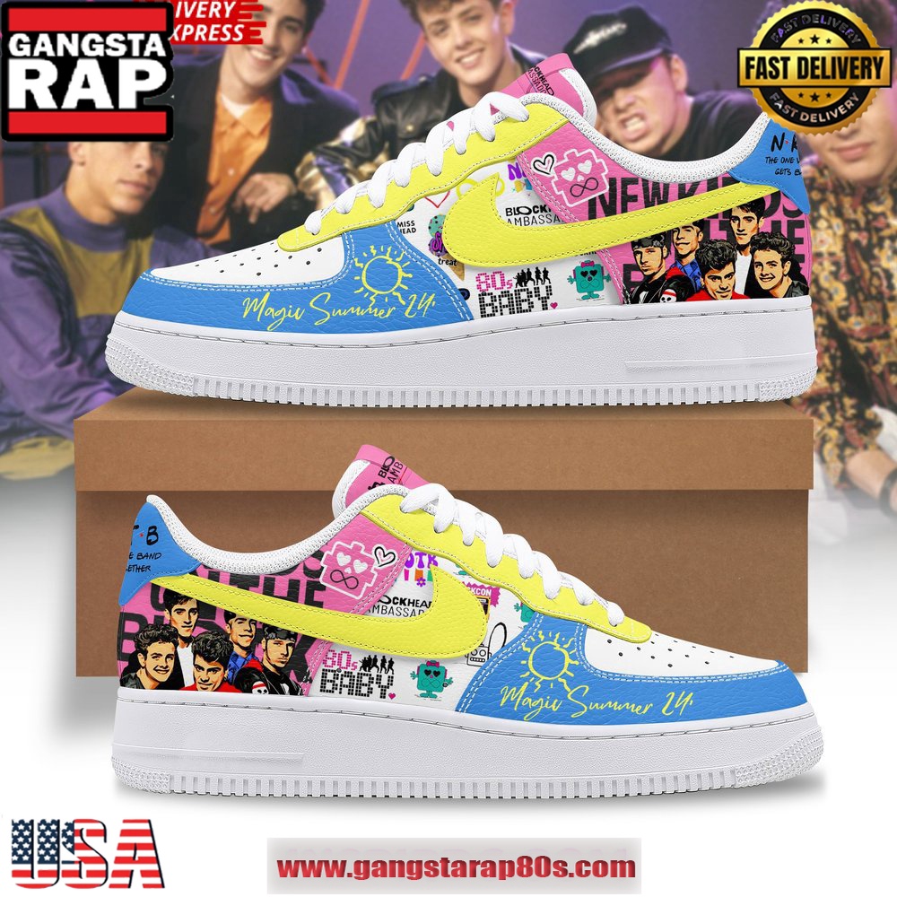 New Kids On The Block Magic Summer 24 Air Force 1 Sneakers Shoes