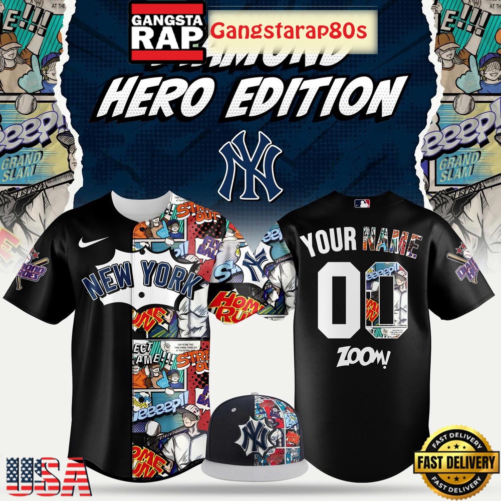 New York Yankees Diamond Hero 2025 Custom Baseball Jersey New York Yankees Diamond Hero 2025 Custom Baseball Jersey