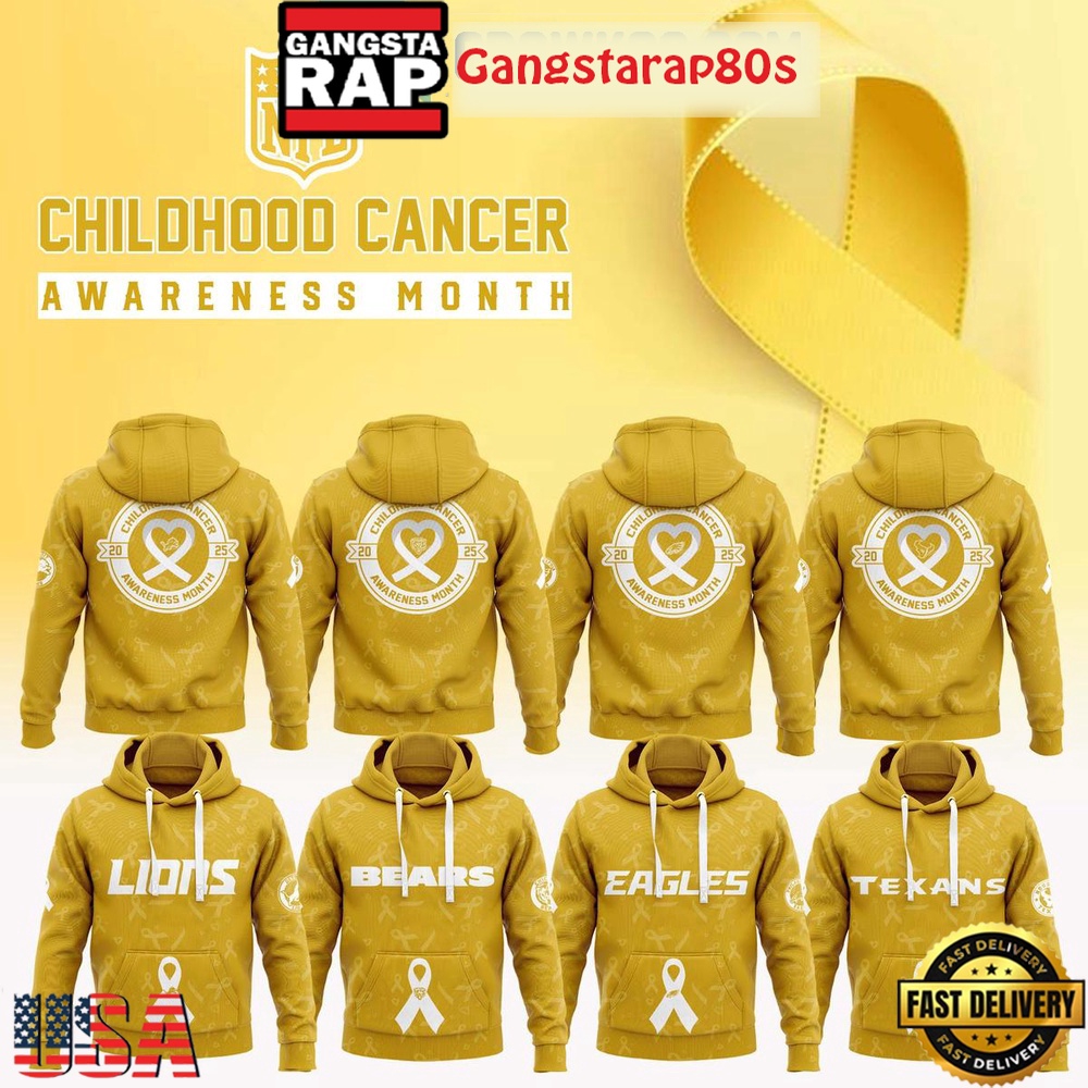 NFL All Team x Childhood Cancer Awareness Month 2025 Limited Unisex Hoodie