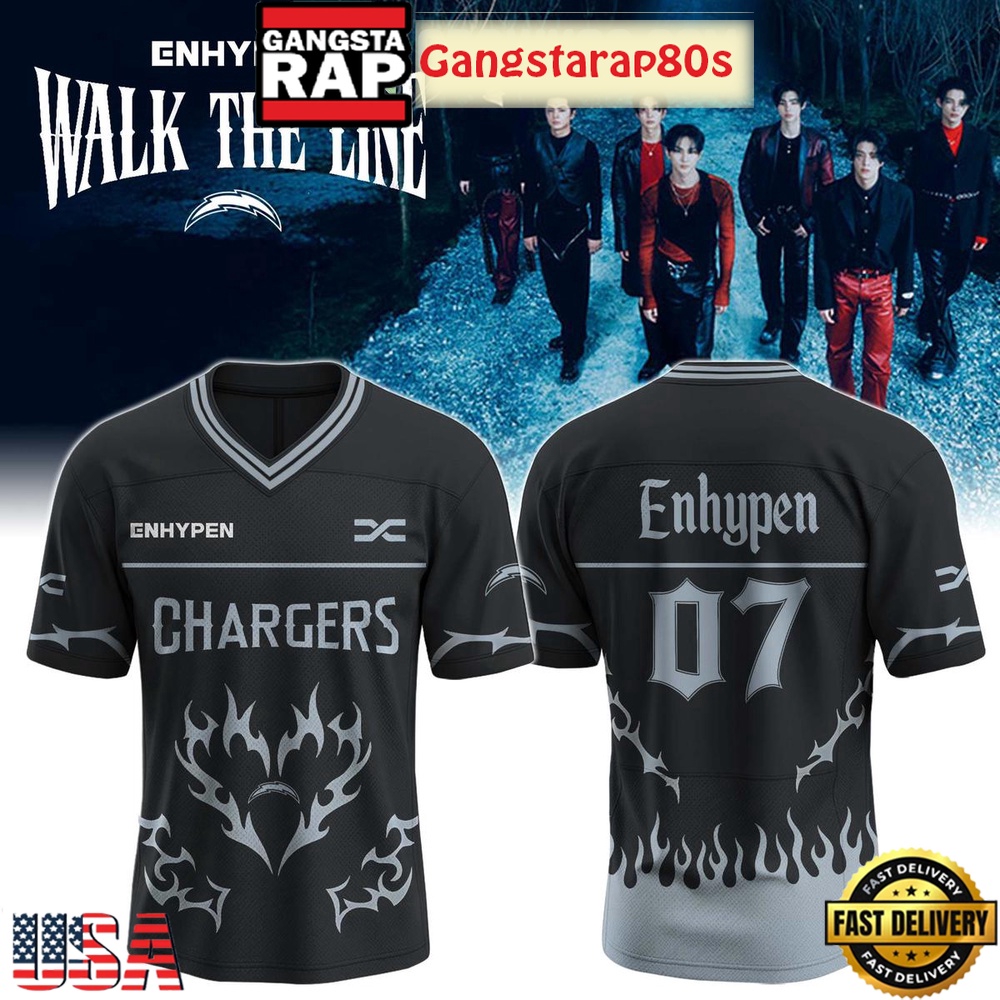 NFL All Teams x Enhypen Walk The Line Tour 2025 Special Custom Football Jersey NFL All Teams x Enhypen Walk The Line Tour 2025 Special Custom Football Jersey