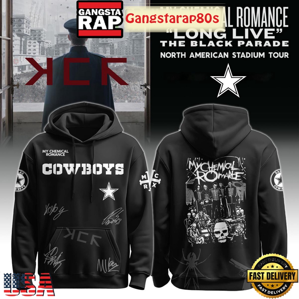 NFL All Teams x My Chemical Romance Long Live The Black Parade Tour 2025 Unisex Hoodie NFL All Teams x My Chemical Romance Long Live The Black Parade Tour 2025 Unisex Hoodie
