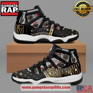 NHL Vegas Golden Knights Stanley Cup Champions Air Jordan 11 Sneakers Shoes