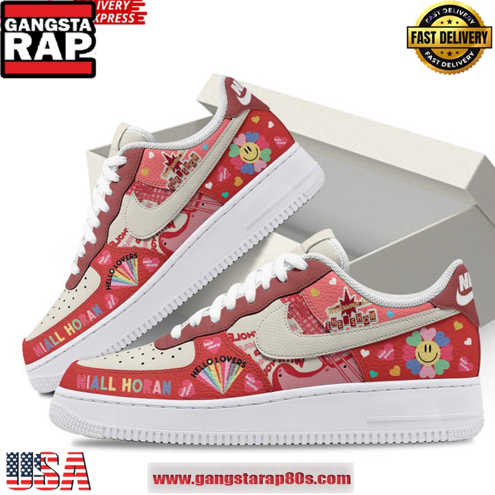 Niall Horan Sunflower Limited Edition Air Force 1 Sneakers Shoes Niall Horan Sunflower Limited Edition Air Force 1 Sneakers Shoes