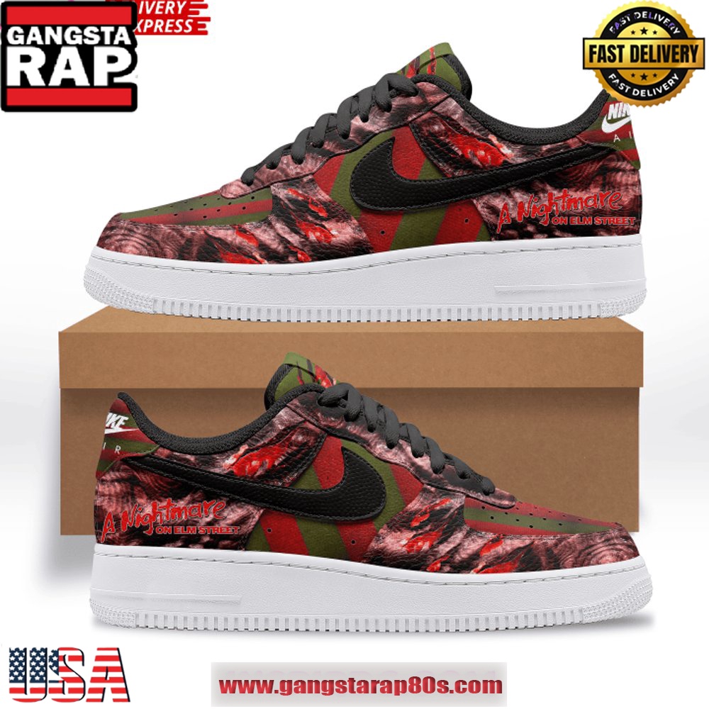 Nightmare on Elm Street Freddy’s Fury Air Force 1 Sneakers Shoes
