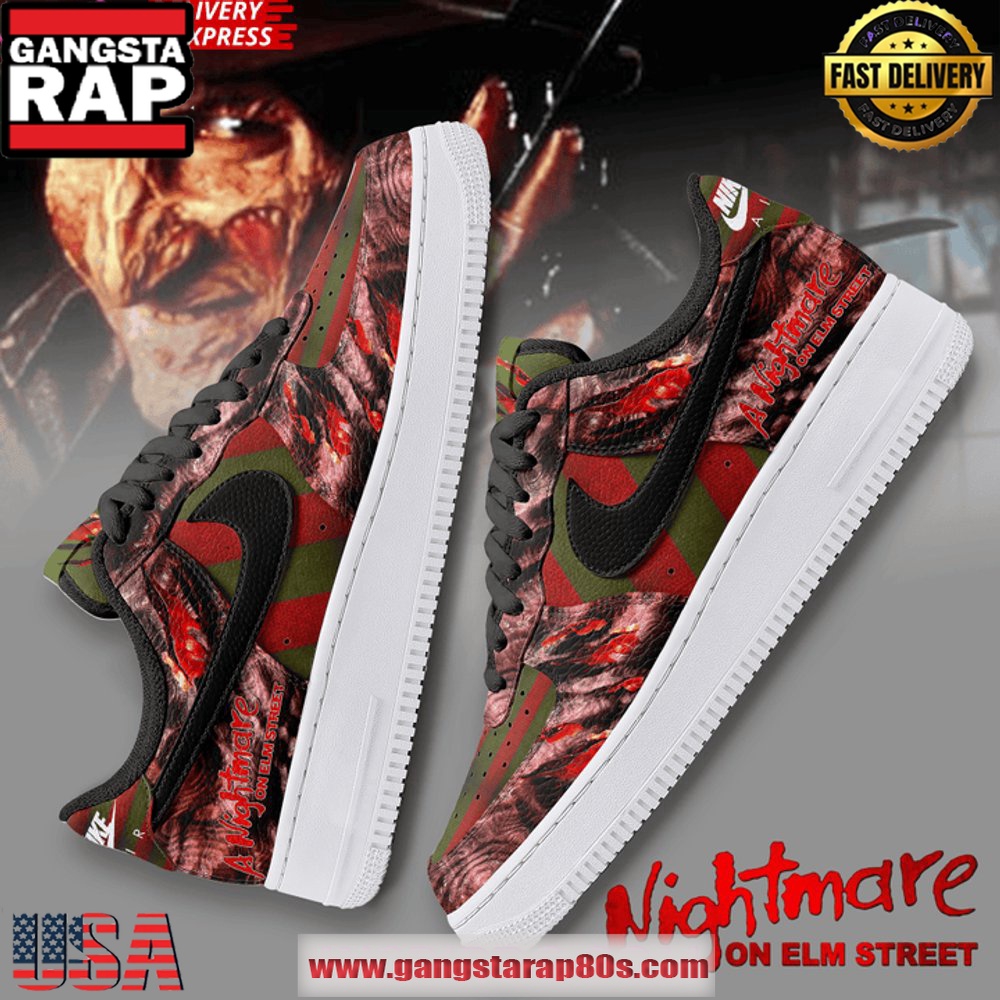 Nightmare on Elm Street Freddy’s Fury Air Force 1 Sneakers Shoes