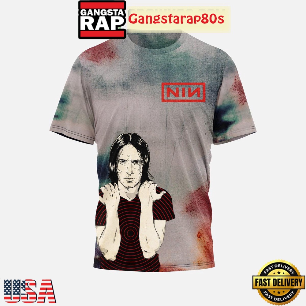 NIN Peel It Back Tour 2025 Special T Shirt NIN Peel It Back Tour 2025 Special T Shirt