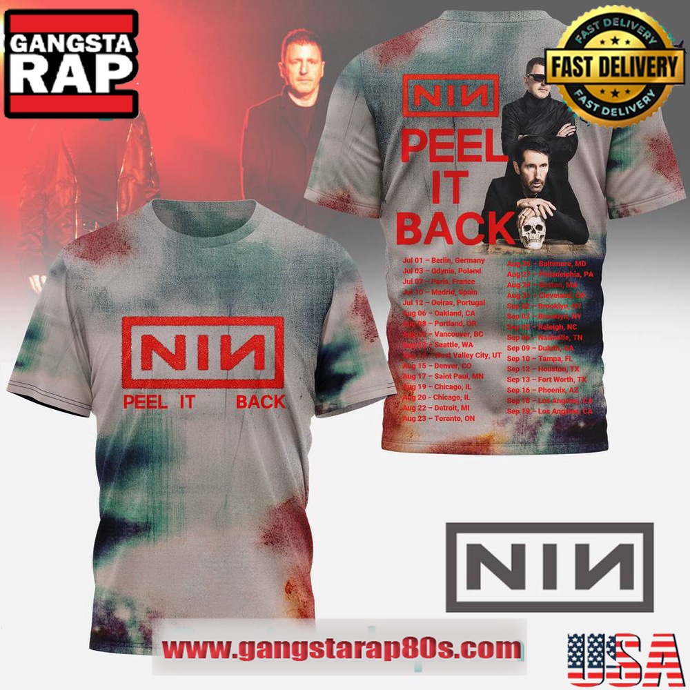 Nine Inch Nails Peel It Back Special 3D T Shirt Nine Inch Nails Peel It Back Special 3D T Shirt