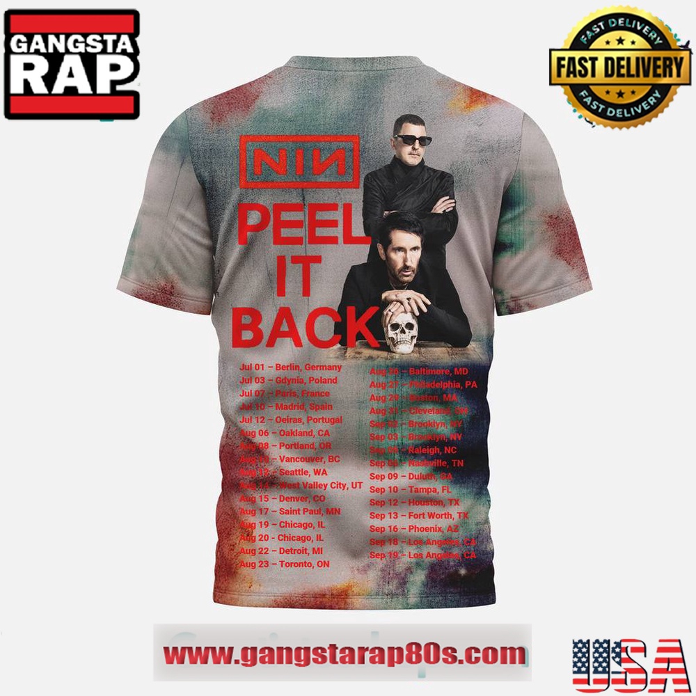 Nine Inch Nails Peel It Back Special 3D T Shirt Nine Inch Nails Peel It Back Special 3D T Shirt
