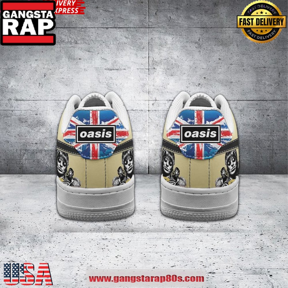 Oasis Rock Band Limited Edition Air Force 1 Sneakers Shoes Oasis Rock Band Limited Edition Air Force 1 Sneakers Shoes