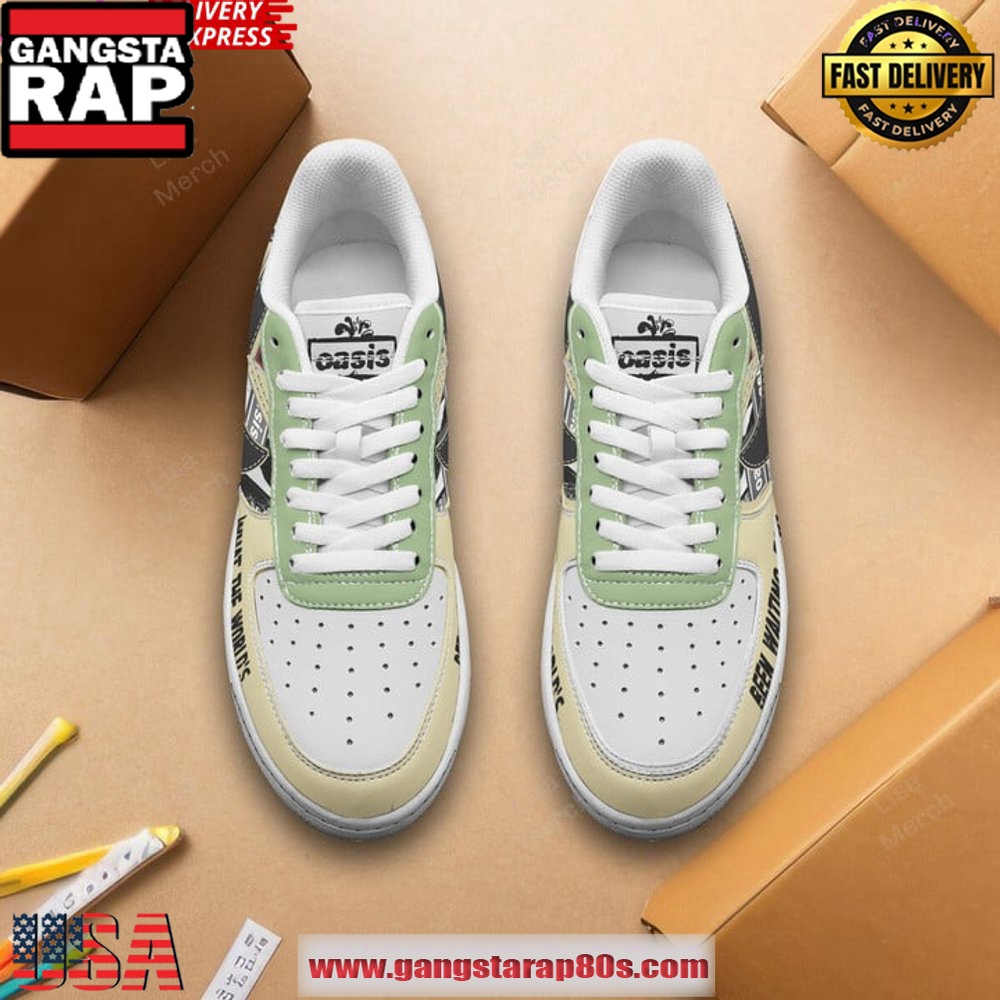 Oasis Rock Band Limited Edition Air Force 1 Sneakers Shoes Oasis Rock Band Limited Edition Air Force 1 Sneakers Shoes