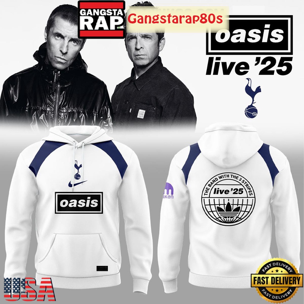 Oasis x Tottenham Hotspur Wembley Stadium 2025 Unisex Hoodie