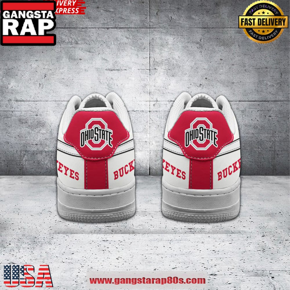 Ohio State Buckeyes Customize Air Force 1 Sneakers Shoes Ohio State Buckeyes Customize Air Force 1 Sneakers Shoes