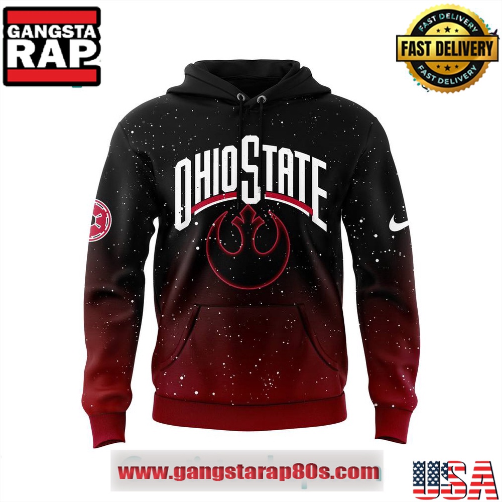 Ohio State Buckeyes x Star Wars Yoda Special Edition Unisex 3D Hoodie Ohio State Buckeyes x Star Wars Yoda Special Edition Unisex 3D Hoodie