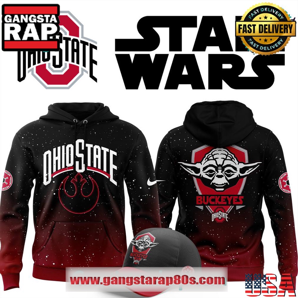 Ohio State Buckeyes x Star Wars Yoda Special Edition Unisex 3D Hoodie Ohio State Buckeyes x Star Wars Yoda Special Edition Unisex 3D Hoodie