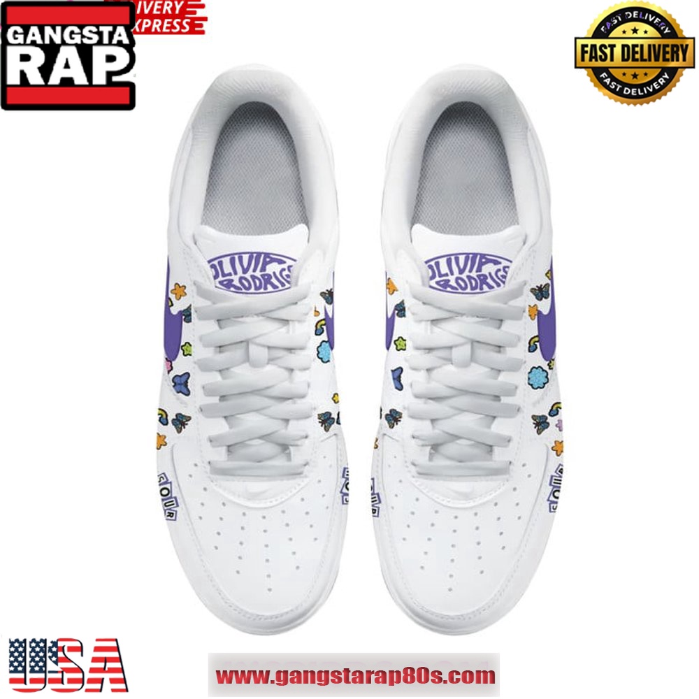 Olivia Rodrigo Sour Limited Edition Air Force 1 Sneakers Shoes Olivia Rodrigo Sour Limited Edition Air Force 1 Sneakers Shoes