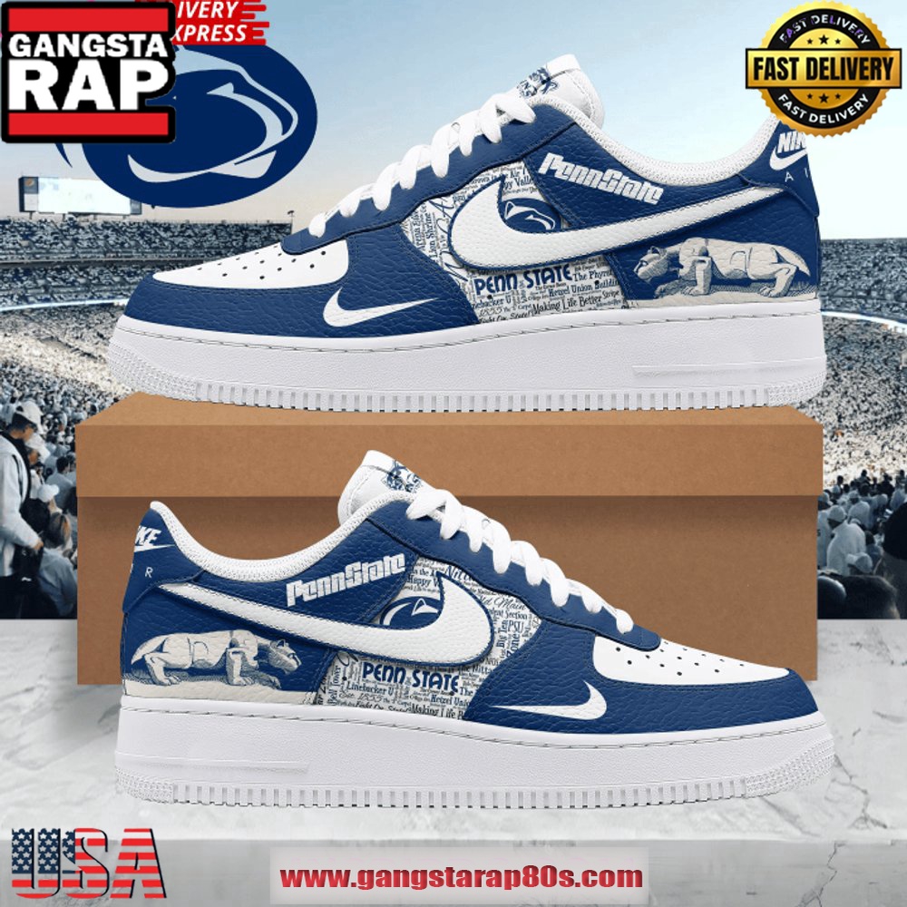 Penn State Nittany Lions Limited Edition Air Force 1 Sneakers Shoes Penn State Nittany Lions Limited Edition Air Force 1 Sneakers Shoes