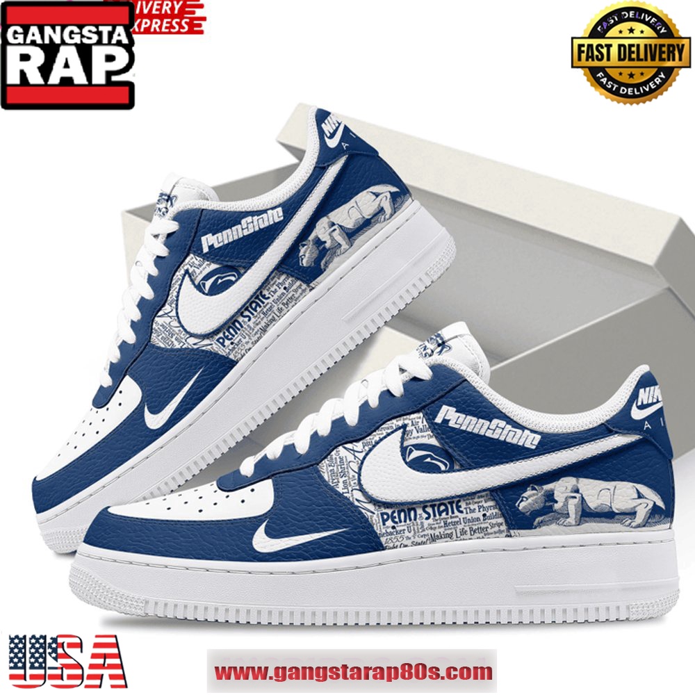 Penn State Nittany Lions Limited Edition Air Force 1 Sneakers Shoes Penn State Nittany Lions Limited Edition Air Force 1 Sneakers Shoes