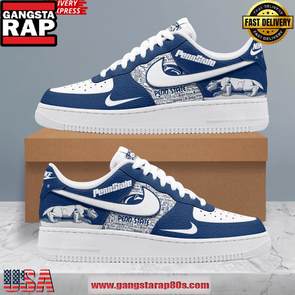 Penn State Nittany Lions Limited Edition Air Force 1 Sneakers Shoes Penn State Nittany Lions Limited Edition Air Force 1 Sneakers Shoes