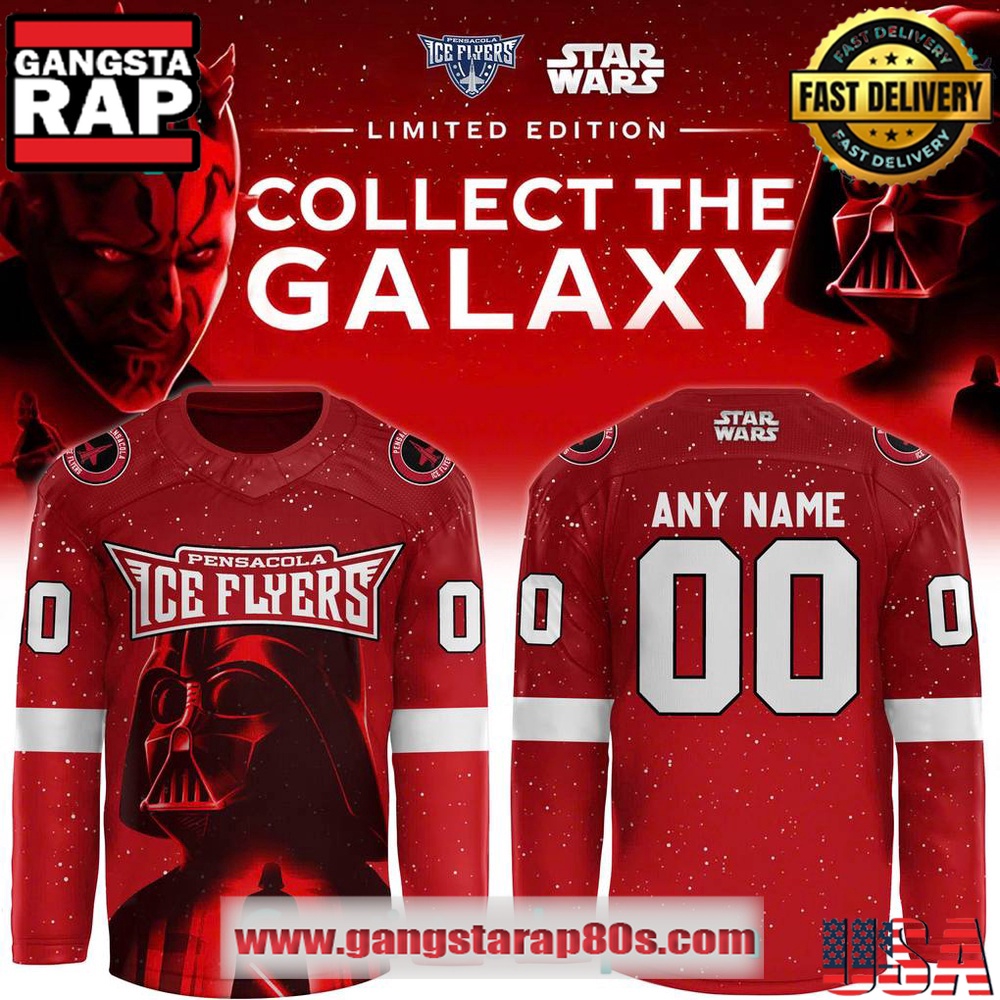 Pensacola Ice Flyers x Star Wars Special Edition Custom Hockey Jersey Pensacola Ice Flyers x Star Wars Special Edition Custom Hockey Jersey