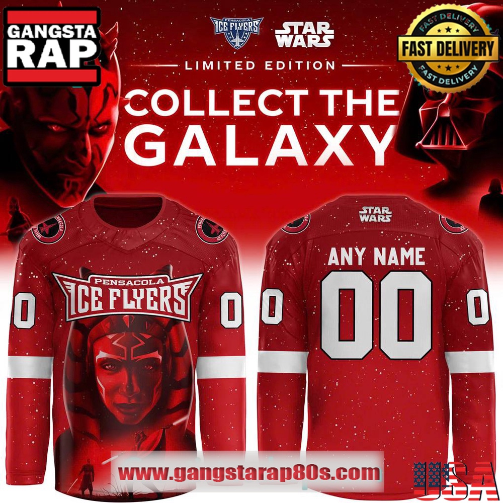 Pensacola Ice Flyers x Star Wars Special Edition Custom Hockey Jersey Pensacola Ice Flyers x Star Wars Special Edition Custom Hockey Jersey